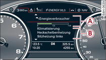 Kombiinstrument: Extra förbrukare